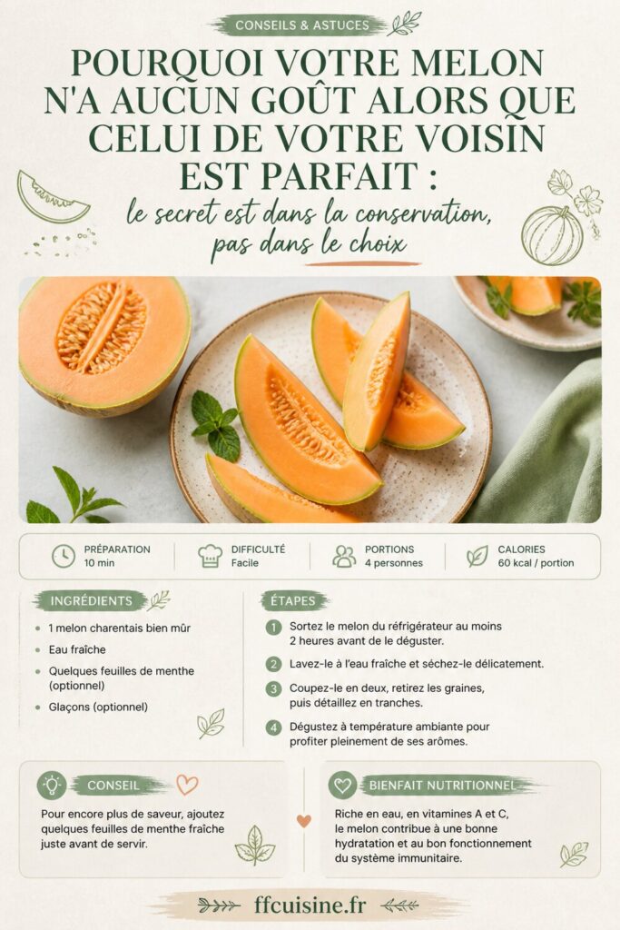 pinterest — pourquoi votre melon n'a aucun goût alors que celui de votre voisin est parfait : le secret est dans la conservation, pas dans le choix