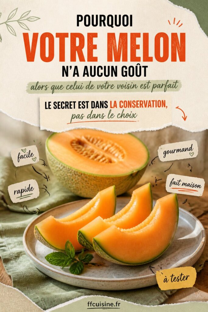 pinterest — pourquoi votre melon n'a aucun goût alors que celui de votre voisin est parfait : le secret est dans la conservation, pas dans le choix