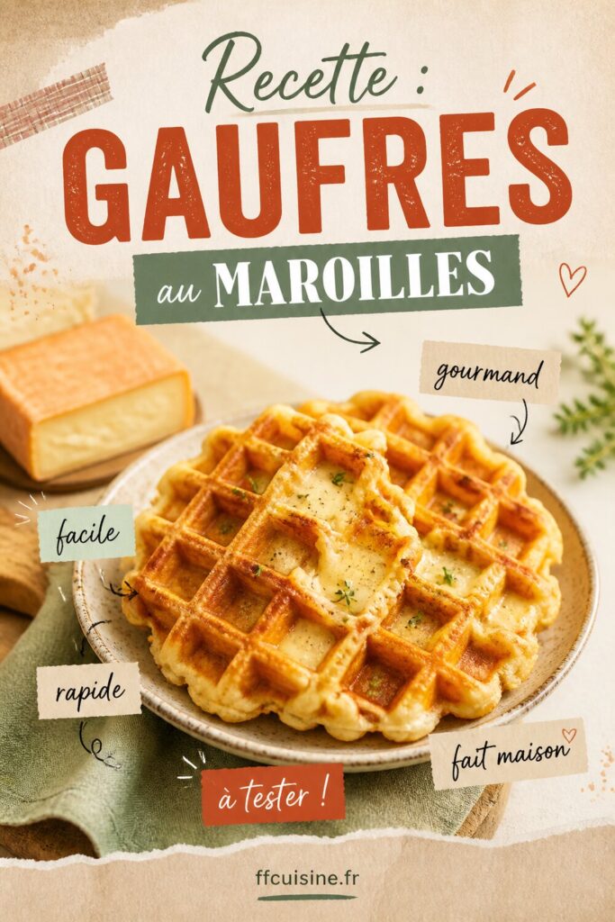 pinterest — recette : gaufres au maroilles