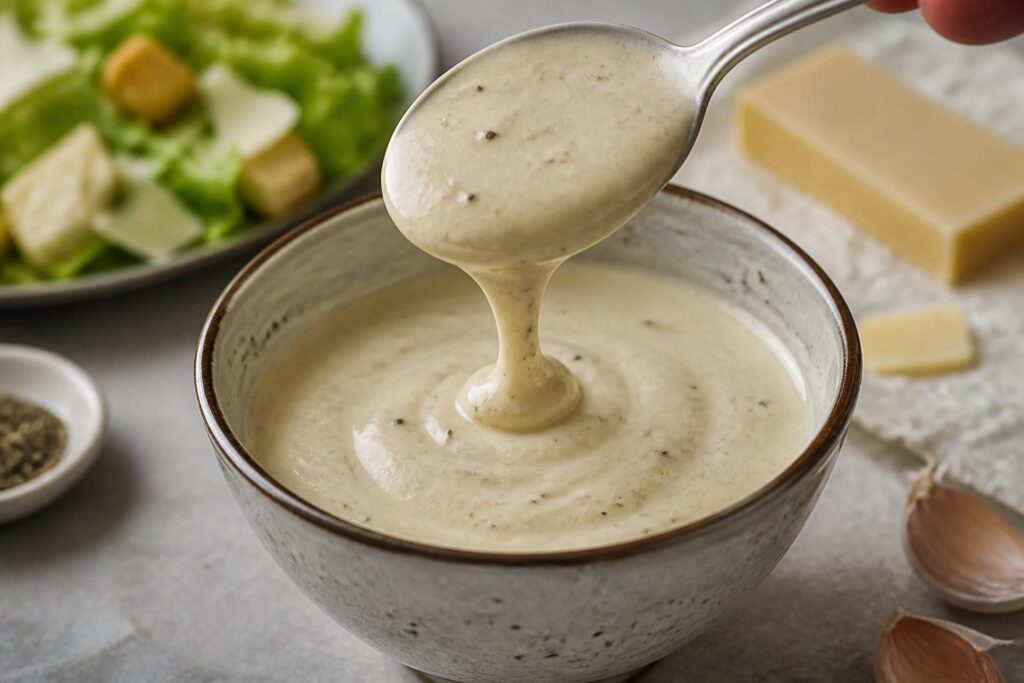 Une sauce César bien crémeuse : un seul aliment fait toute la différence