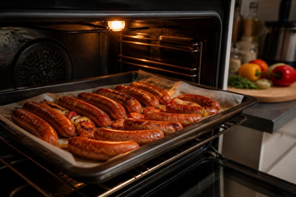 Cuisson merguez au four : temps, température et astuces