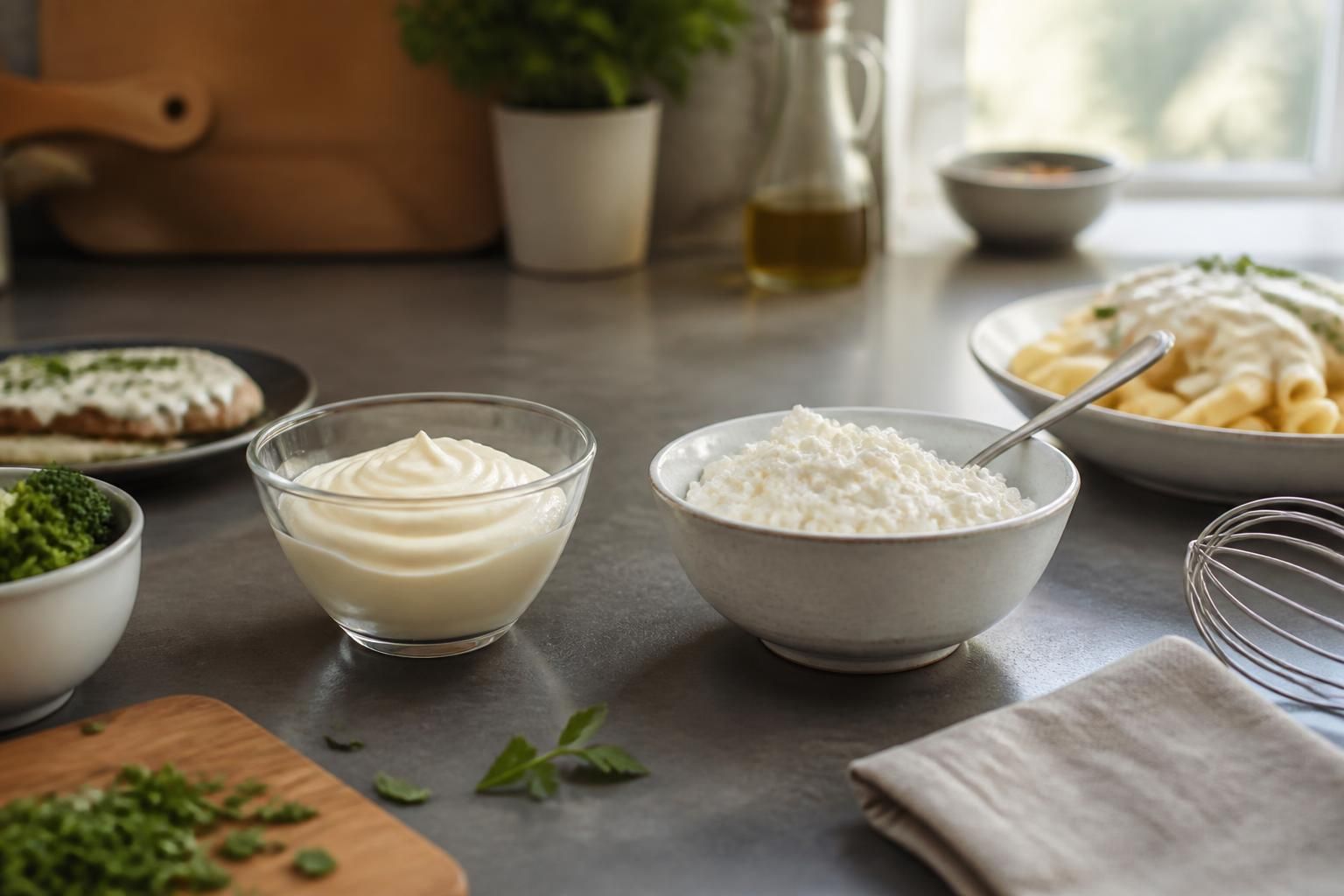 Remplacer la crème fraîche par du fromage blanc : mode d'emploi
