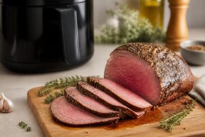 Rôti de bœuf à l'air fryer : tendre, juteux et express !