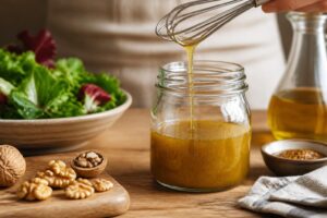 Vinaigrette à l'huile de noix : la recette facile