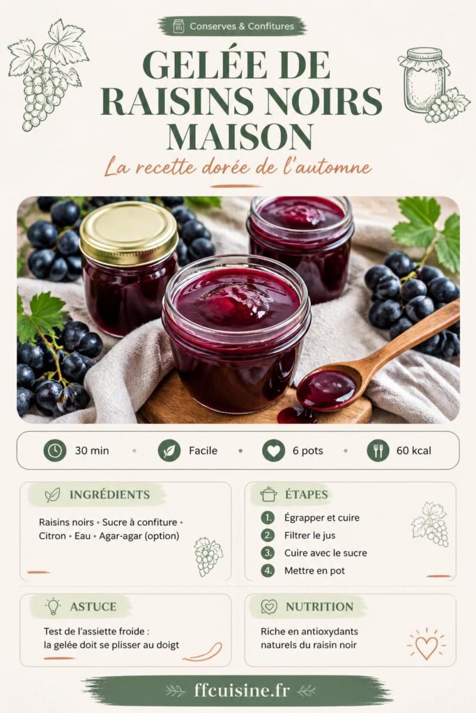 Épingle Pinterest – Gelée de raisins noirs maison, recette facile d'automne