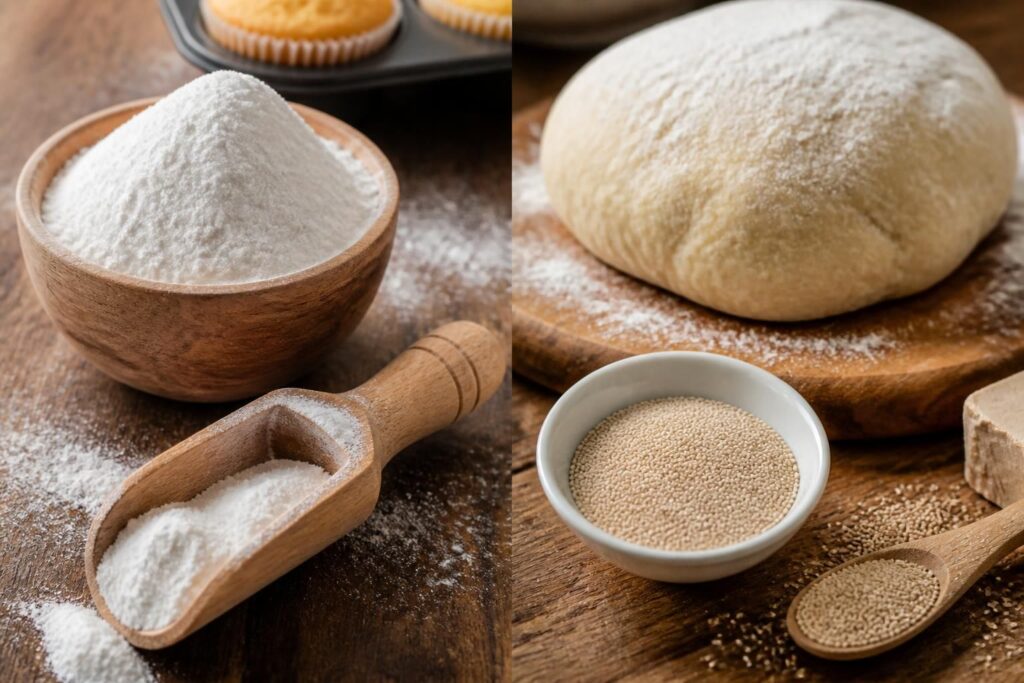 Levure chimique ou boulangère : quelle différence ?