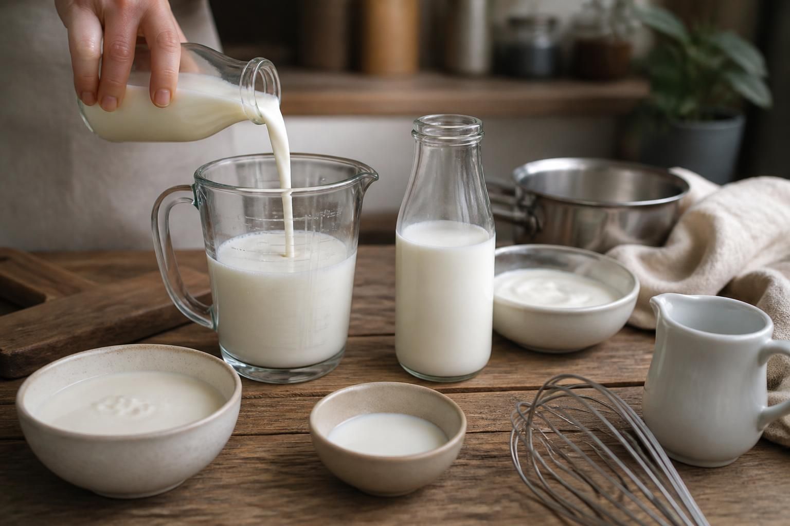 Remplacer la crème liquide par du lait : dosages et astuces