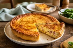 Quiche sans pâte aux lardons façon Cyril Lignac : recette facile