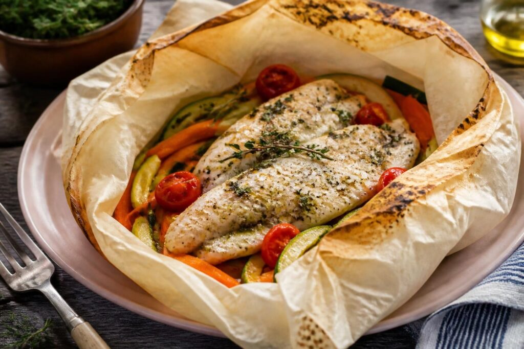 Blancs de poulet en papillote allégés : recette saine et facile
