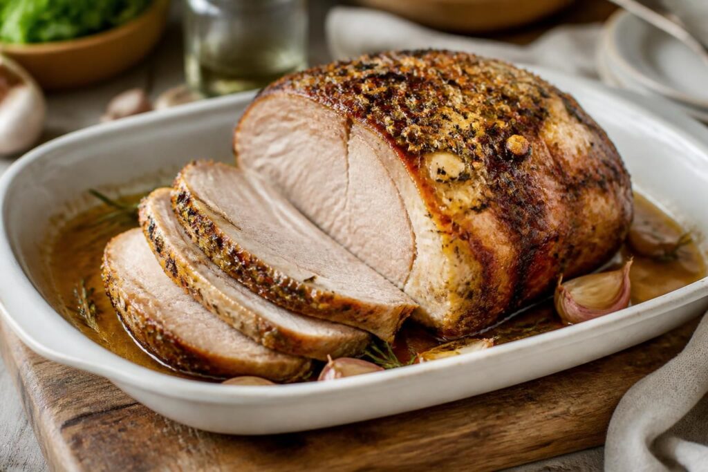 Rôti de porc confit : recette fondante et facile au four