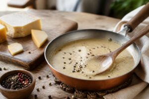 Sauce crémeuse au poivre et Saint-Nectaire : la recette inratable