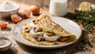 Crêpe au chèvre et champignons : une recette délicieuse