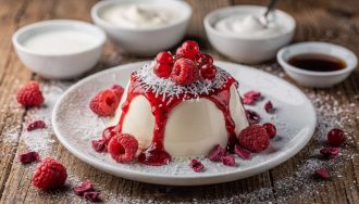 Panna Cotta aux Fruits Rouges et Noix de Coco : recette Gourmande