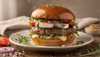 Burger au fromage de chèvre : recette gourmande et facile