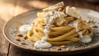 Recette de pâtes : sauce au chèvre onctueuse