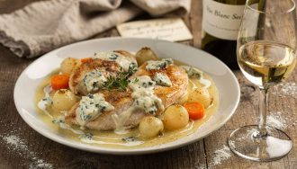 Blanquette de poulet : recette à la sauce au bleu