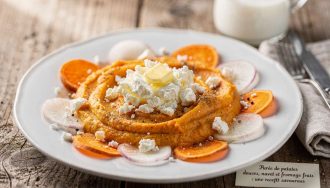 Purée de patates douces, navet et fromage frais : une recette savoureuse