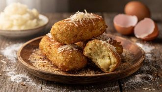 Croquettes moelleuses et légères de pommes de terre : recette facile
