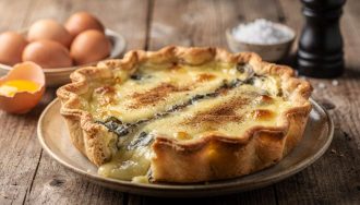 Recette de la tarte au Morbier savoureuse