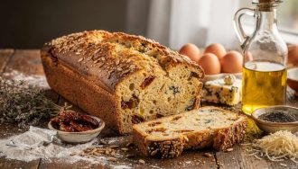 Cake au Bleu et Tomates Séchées : recette Gourmande