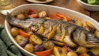 Merluchon entier au four : recette facile et savoureuse