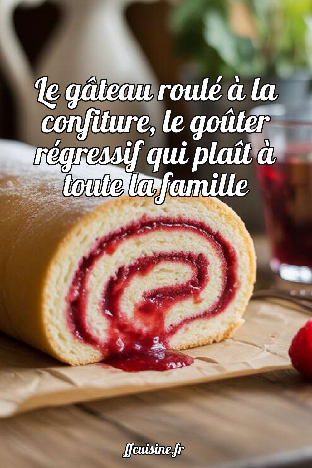 Le gâteau roulé à la confiture