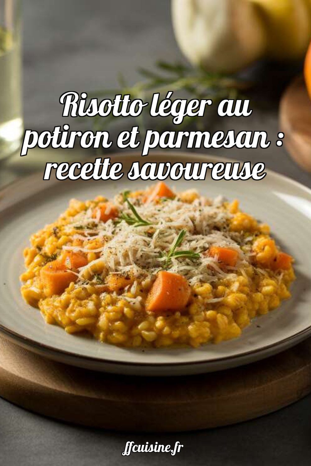 Risotto léger au potiron et parmesan