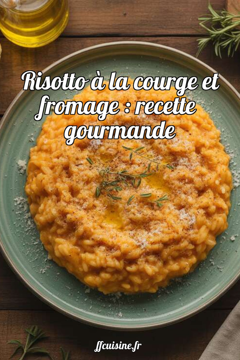 Risotto à la courge et fromage : recette gourmande