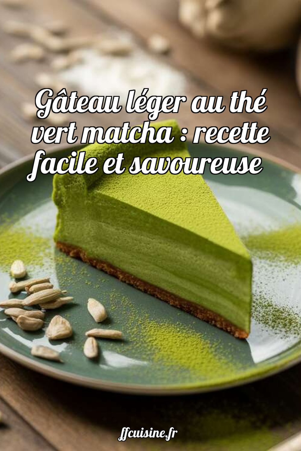 Gâteau léger au thé vert matcha