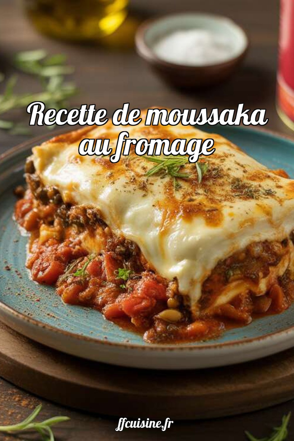 Recette de moussaka au fromage