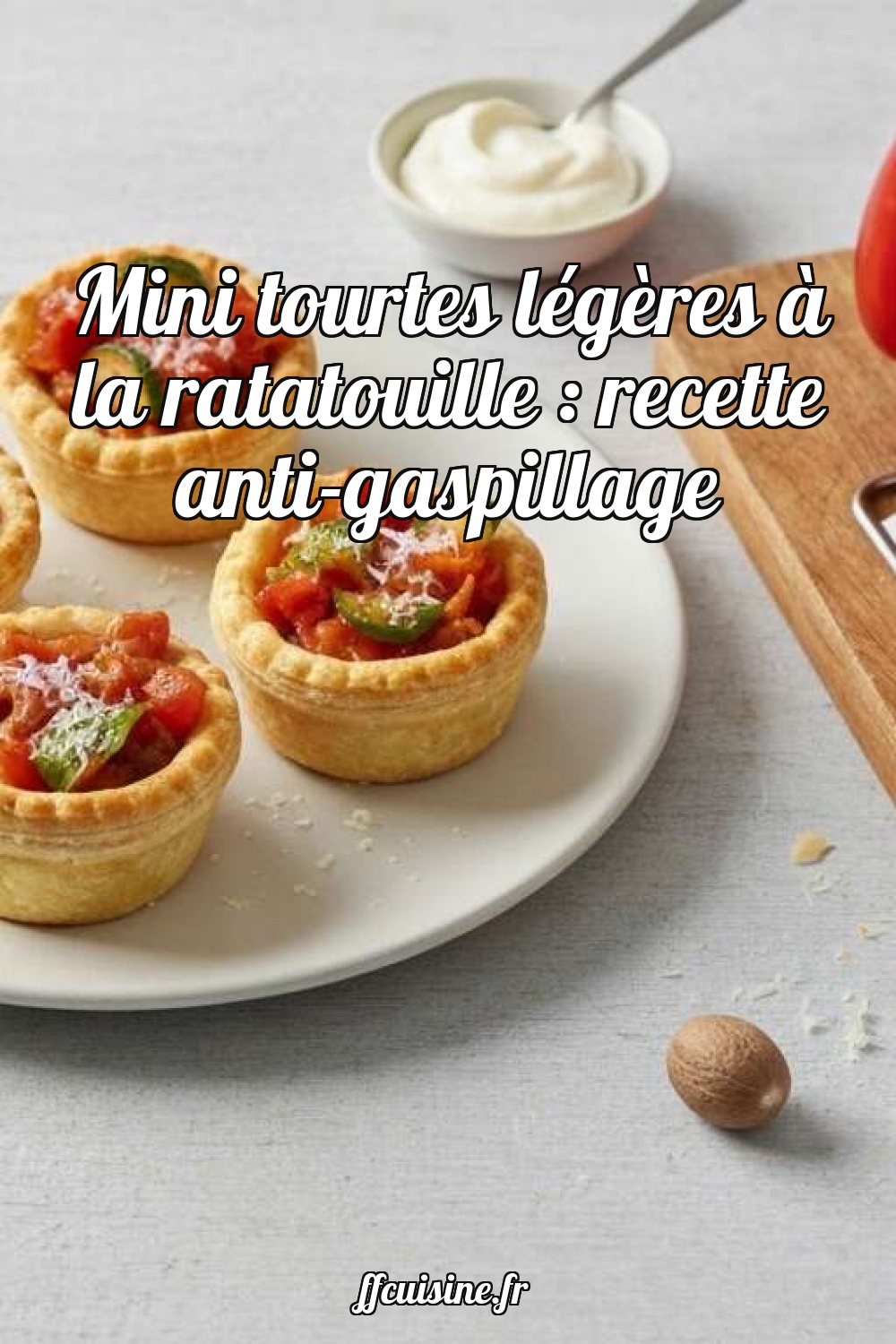 Mini tourtes légères à la ratatouille