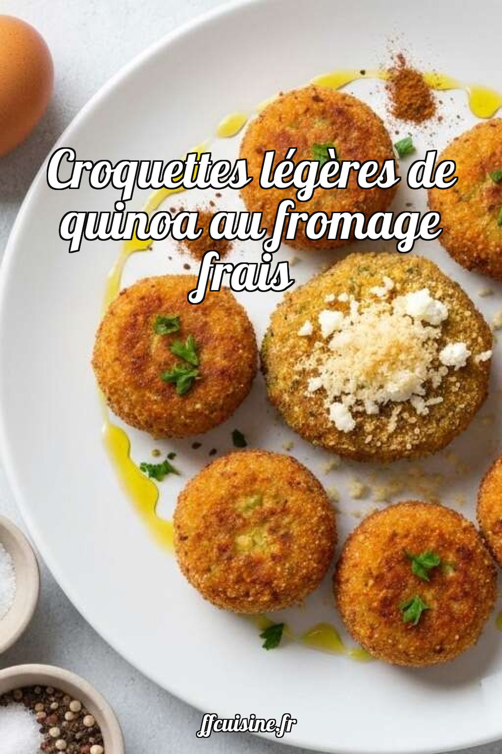 Croquettes légères de quinoa au fromage frais