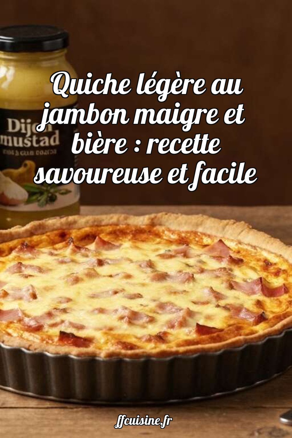 Quiche légère au jambon maigre et bière