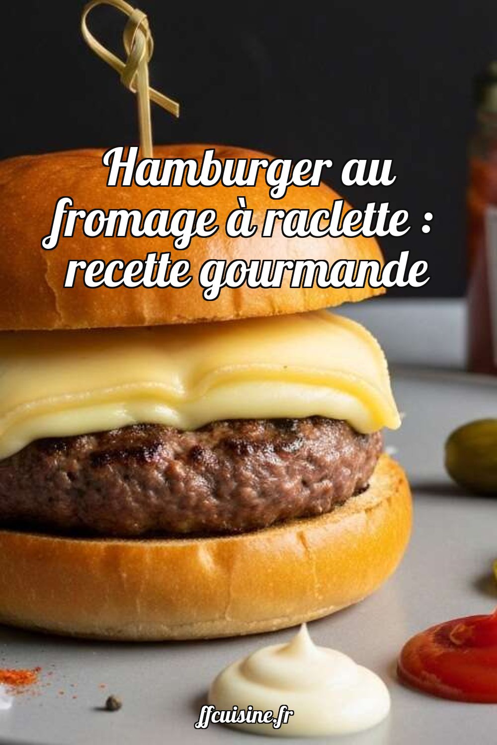 Hamburger au fromage à raclette : recette gourmande