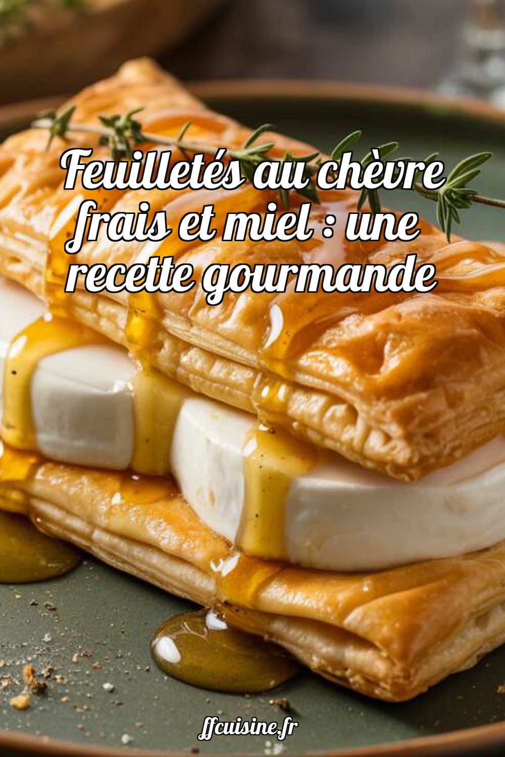 Feuilletés au chèvre frais et miel : une recette gourmande