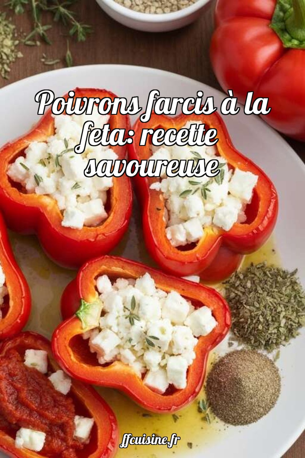 Poivrons farcis à la feta