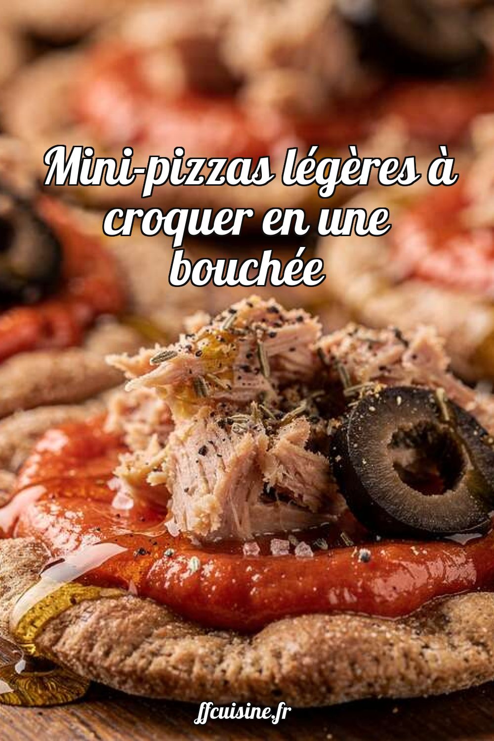 Mini-pizzas légères à croquer en une bouchée
