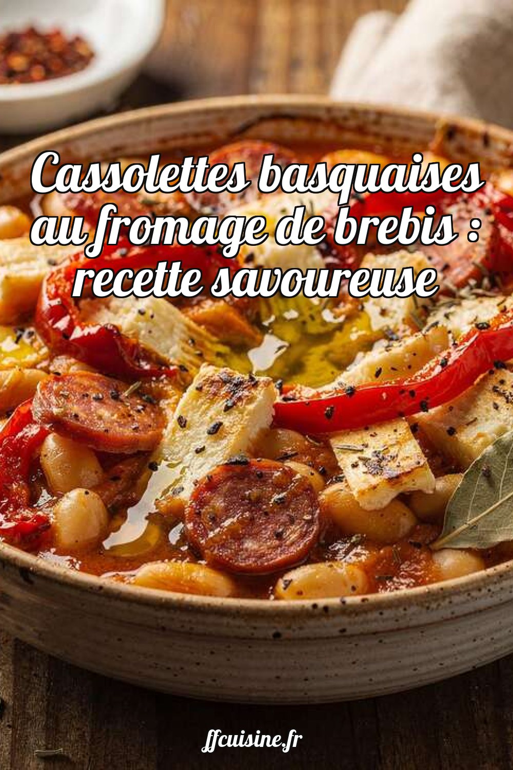 Cassolettes basquaises au fromage de brebis