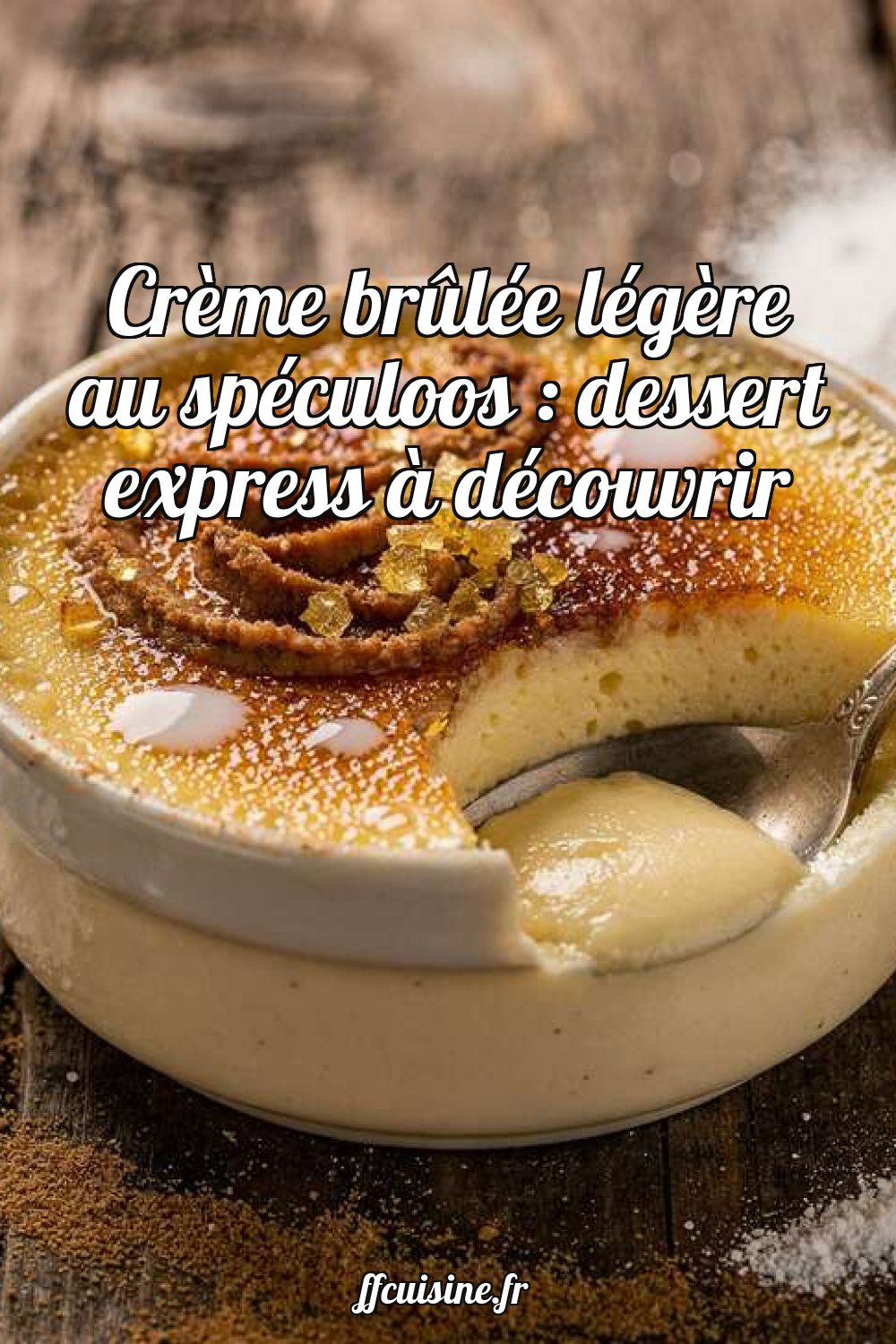 Crème brûlée légère au spéculoos