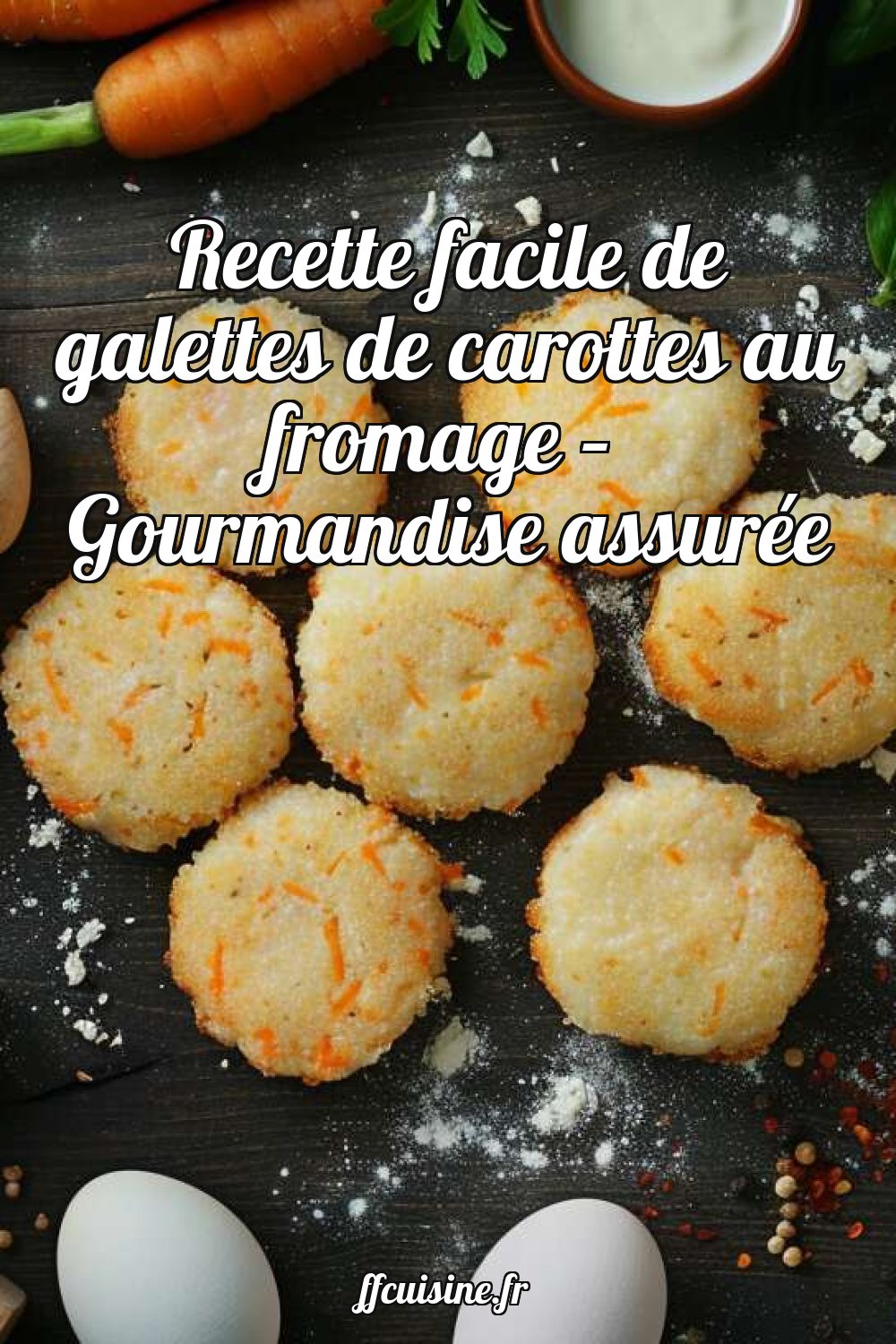 Recette facile de galettes de carottes au fromage