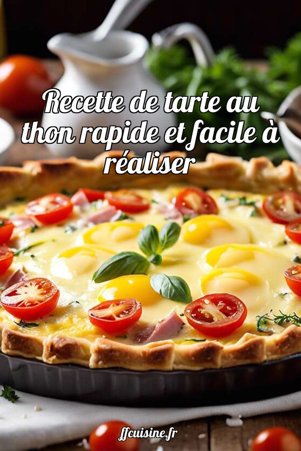 Recette de tarte au thon rapide et facile à réaliser