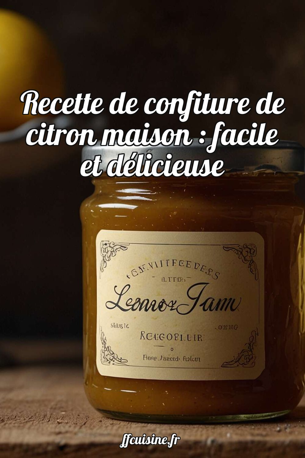 Recette de confiture de citron maison : facile et délicieuse