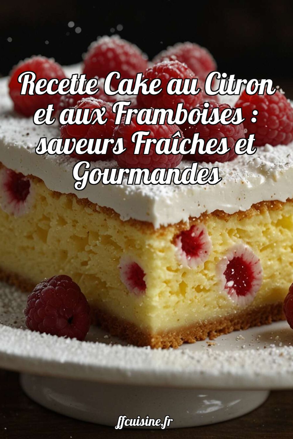 Cake au Citron et aux Framboises