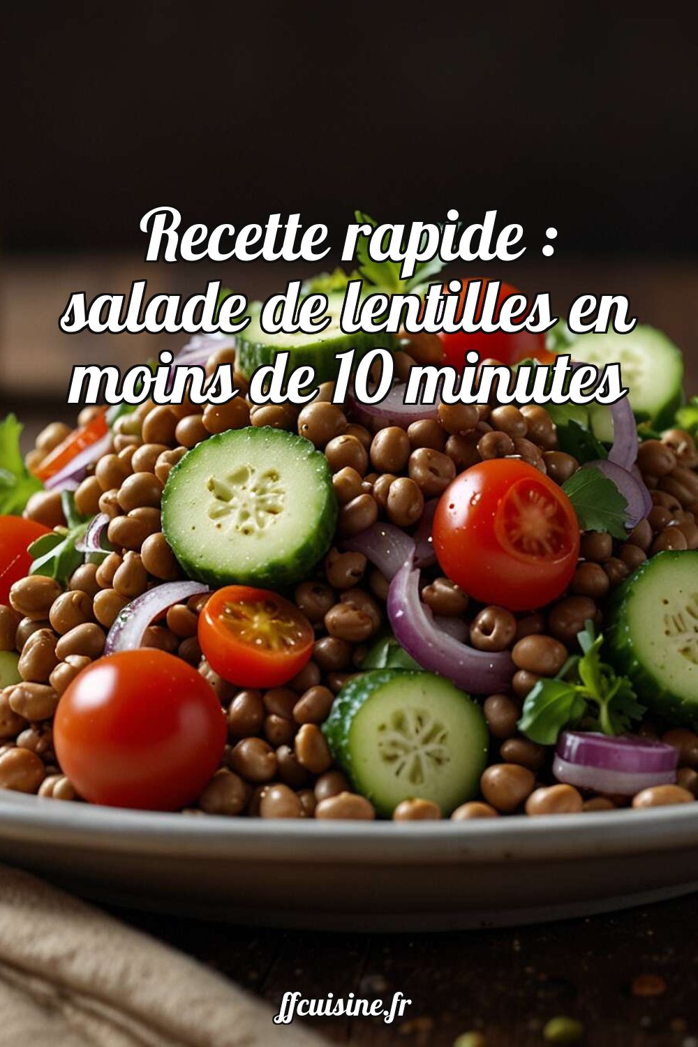 Recette rapide : salade de lentilles en moins de 10 minutes
