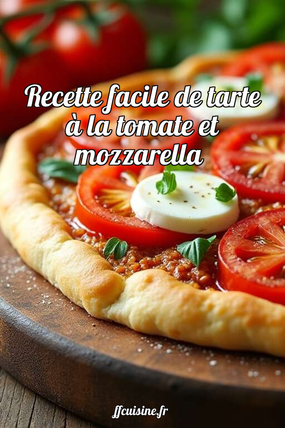 Recette facile de tarte à la tomate et mozzarella