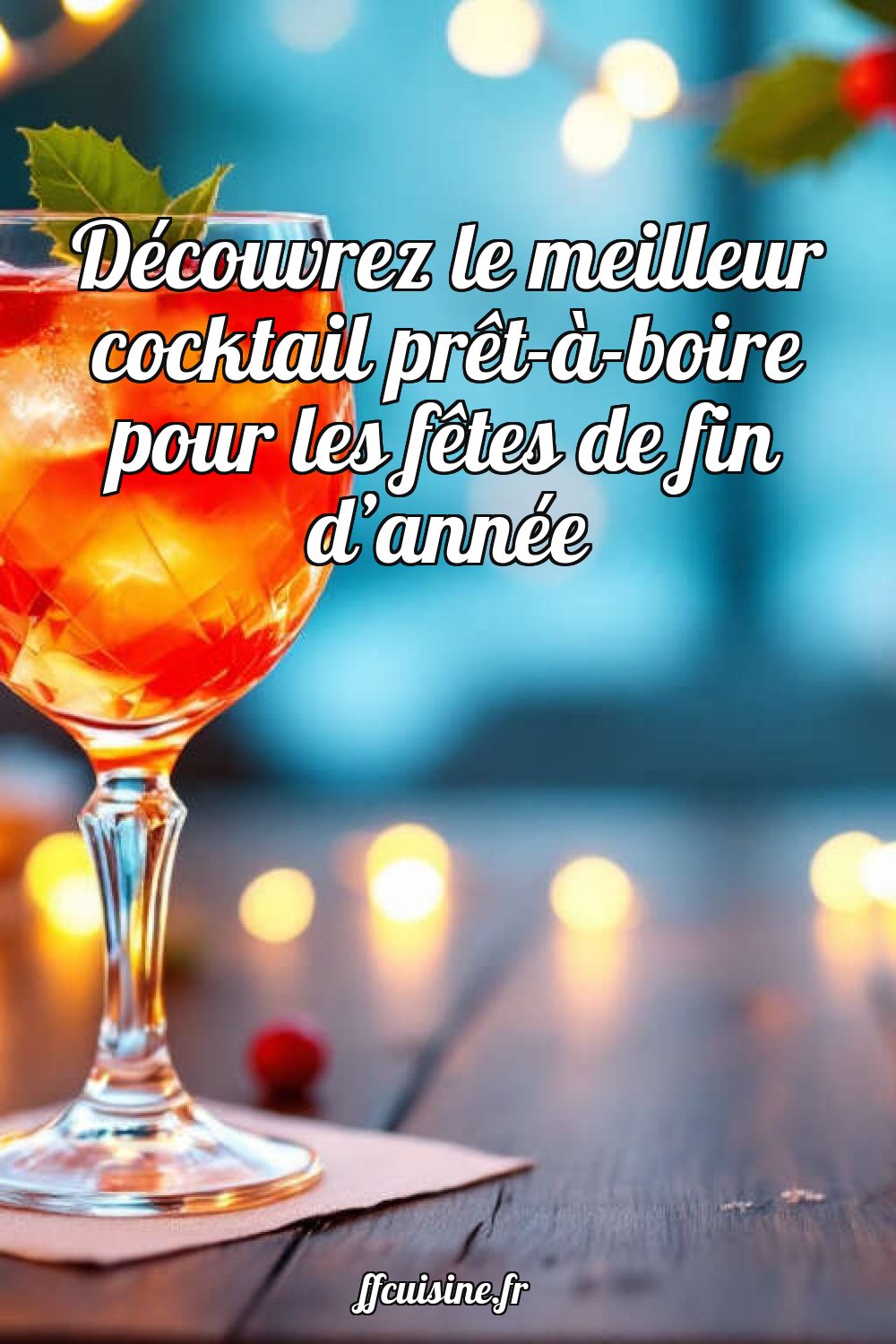 Découvrez le meilleur cocktail prêt-à-boire pour les fêtes de fin d'année