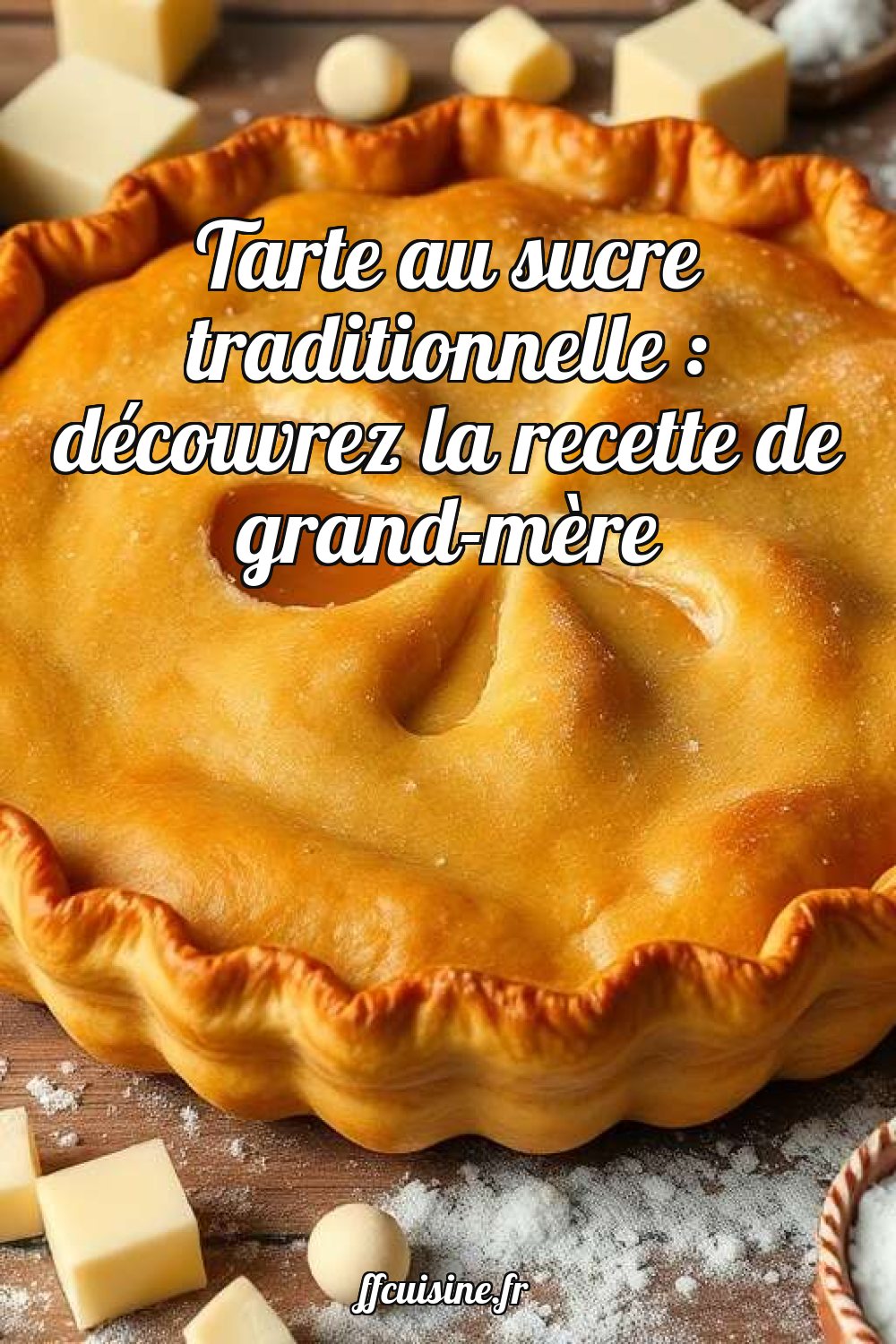 Tarte au sucre traditionnelle : découvrez la recette de grand-mère