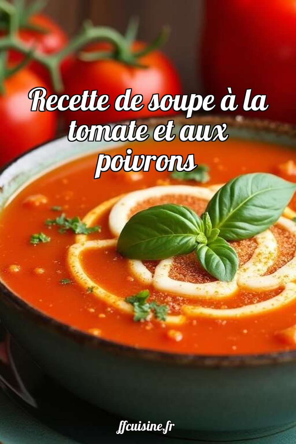 Recette de soupe à la tomate et aux poivrons