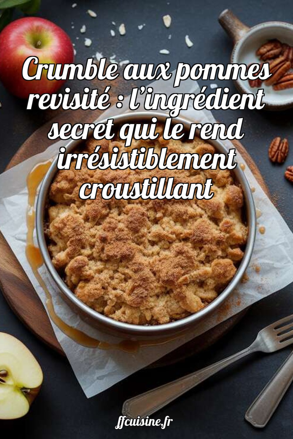 Crumble aux pommes revisité : l'ingrédient secret qui le rend irrésistiblement croustillant