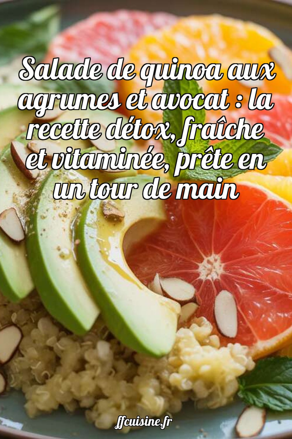 Salade de quinoa aux agrumes et avocat